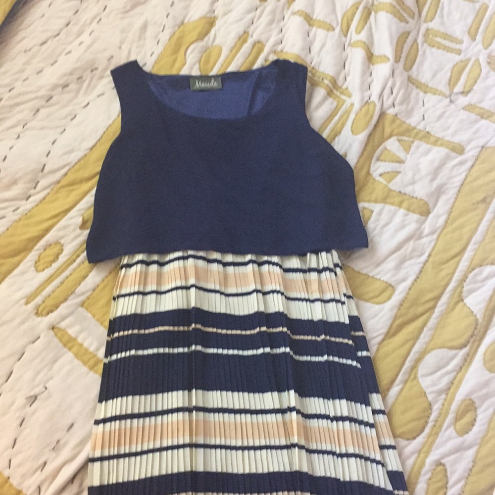 Pleated maxi dress